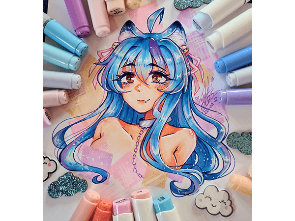 Bild von Colorieren mit Alkoholmarker für Anfänger